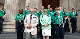 Cheriton Fitzpaine couple attend St John ceremony in London