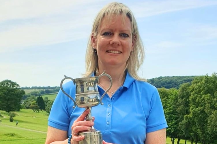 Ladies champion Tracey Chandler