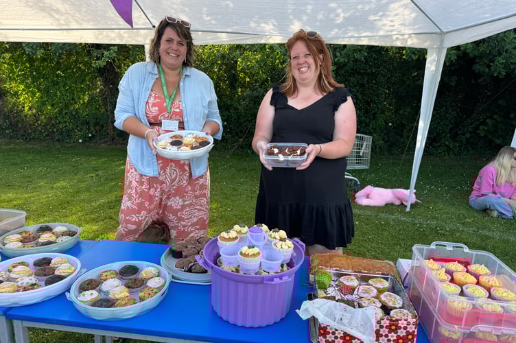 The cake stall sold out at Hayward’s School Summer Fete.  AQ 5121
