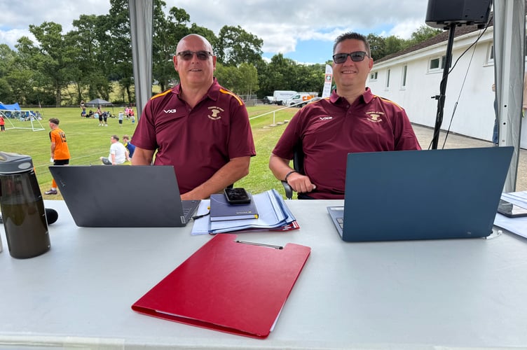 Administrators for the day were Paul Kerswell, left and Justin Kerswell-King. AQ 5224
