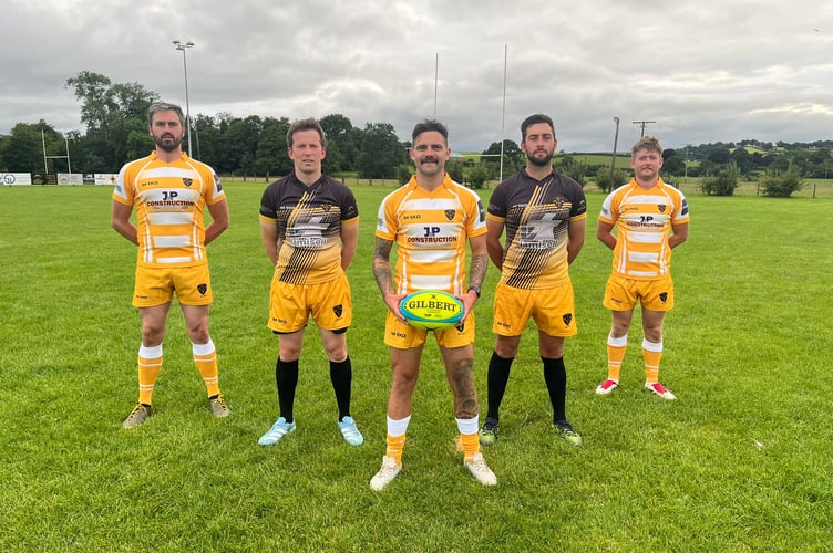 North Tawton RFC’s new away kit.  
