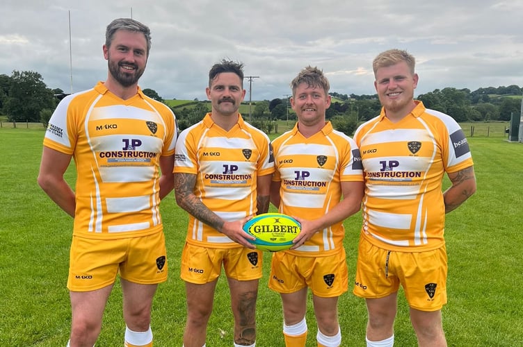 North Tawton RFC’s new away kit.  
