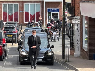 Motorcycle escort was perfect send off for Harry’s last ride
