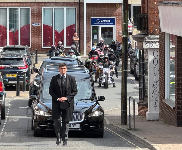 Motorcycle escort was perfect send off for Harry’s last ride
