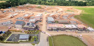 Drone images reveal progress on 257-home project