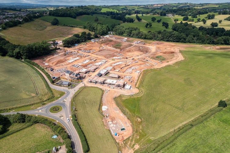 A view of the Exhibition Corner roundabout and part of the new development area at Libbets Grange.