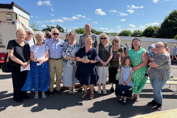 Some of those who gathered for the celebration including former staff, pupils and one youngster, believed to be a fifth generation to attend the school. AQ 5514