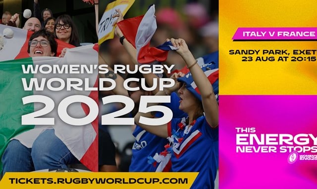 Get your World Cup tickets for France v Italy at Sandy Park now
