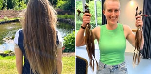 QE alumna shaves head for cancer charities