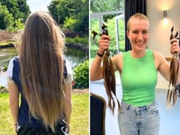 QE alumna shaves head for cancer charities
