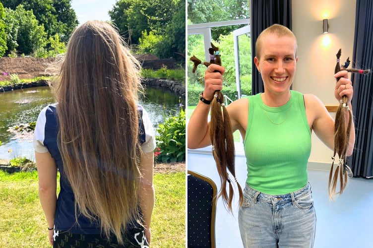 Kt English-Baillie's hair before and after
