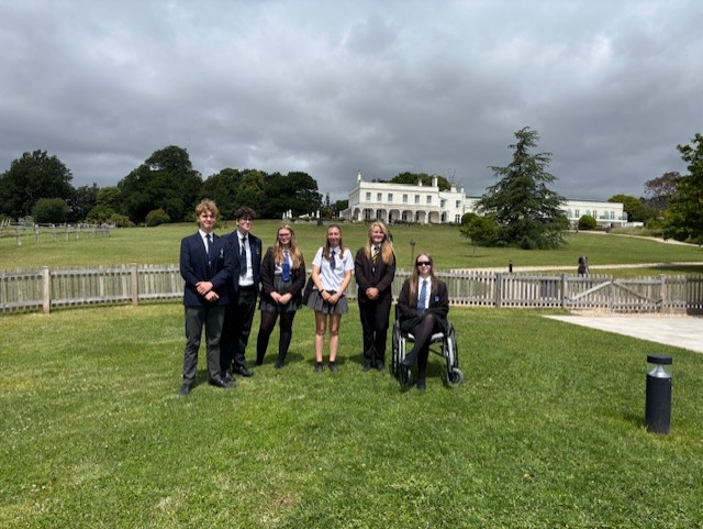 Students from Queen Elizabeth’s School in Crediton at Lympstone Manor.
