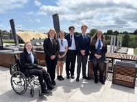 Crediton’s QE Student Chef celebrates Graduation with Michael Caines
