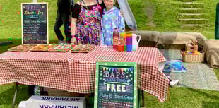 Free parent-and-child rest area at Crediton Food and Drink Festival