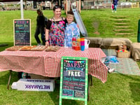 Free parent-and-child rest area at Crediton Food and Drink Festival