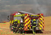 Sightseers hampering fire crews reaching Thorverton field fire