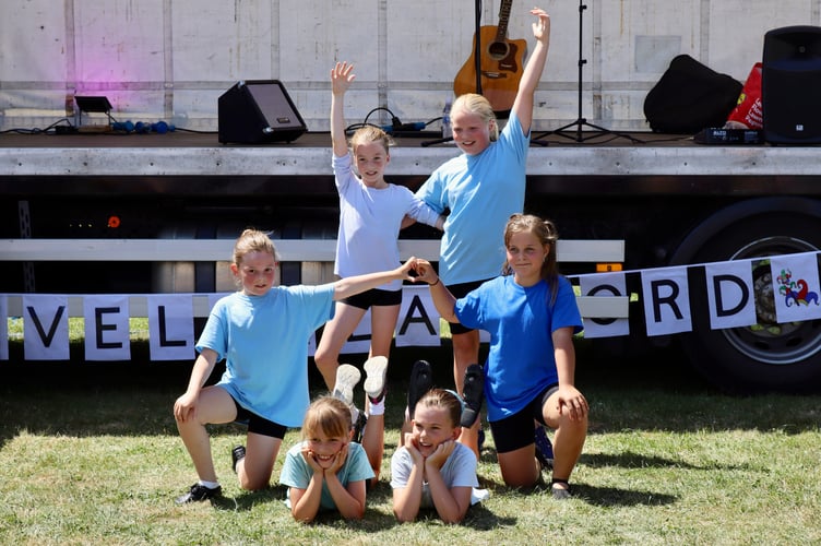 Dancers from Dove Dance Academy in Morchard Bishop performed