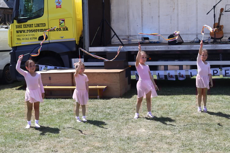 Dancers from Dove Dance Academy in Morchard Bishop performed