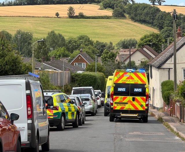 Road in Crediton closed due to medical incident
