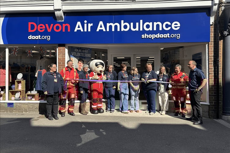 When Tiverton Devon Air Ambulance charity shop opened eight weeks ago.
