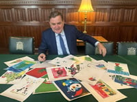 Cheriton Fitzpaine pupil runner-up in MP’s Christmas card contest