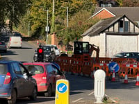 Traffic lights stuck on red at Jockey Hill, Crediton