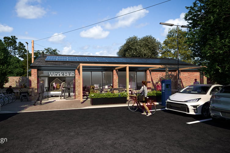 Artist’s impression of the workspace
