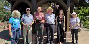 SW in Bloom judges visited Crediton
