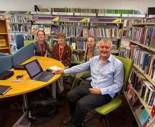 QE students enjoyed work experience with Crediton Town Council
