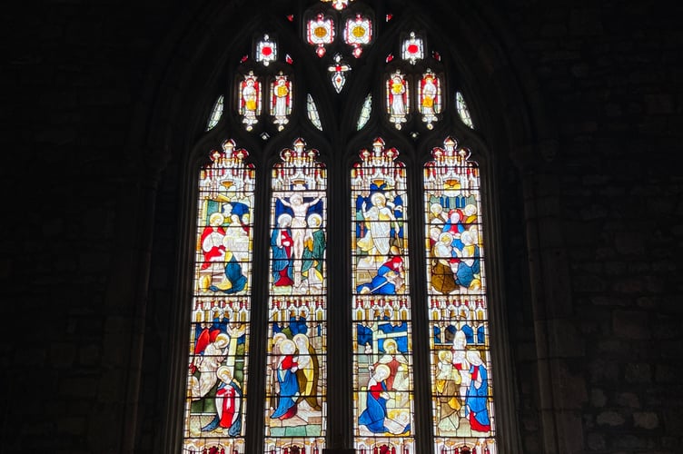 Megan’s image of a stained glass window at Crediton Parish Church.