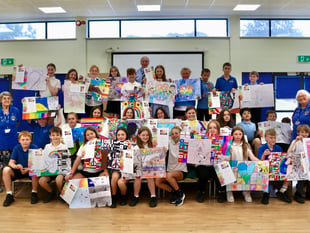 83 children took part in Crediton Lions Peace Poster competition
