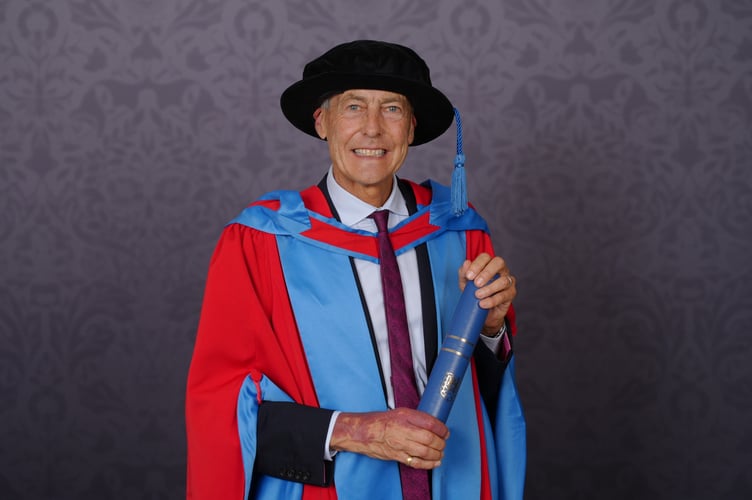 Former Exeter MP Ben Bradshaw after receiving his honorary doctorate from the University of Exeter.
