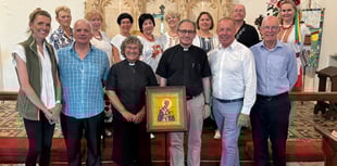 St Swithun icon dedicated at Shobrooke Church