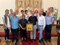 St Swithun icon dedicated at Shobrooke Church