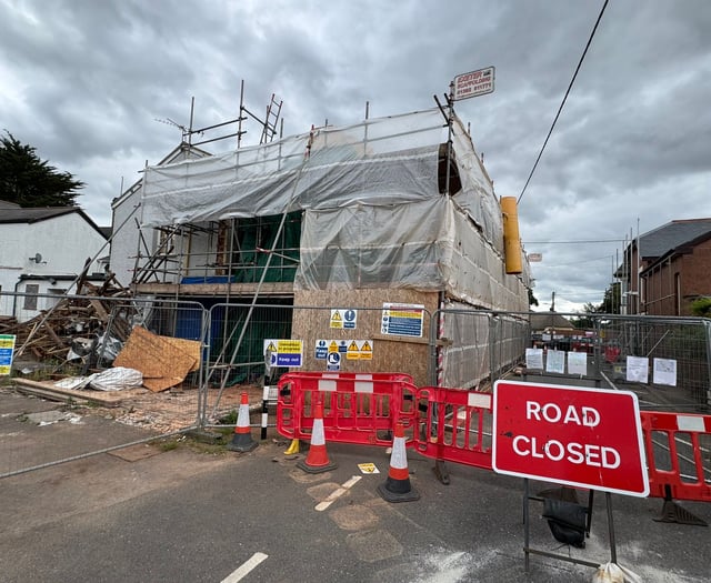 Hopes Copplestone pub road closure will be lifted after four months