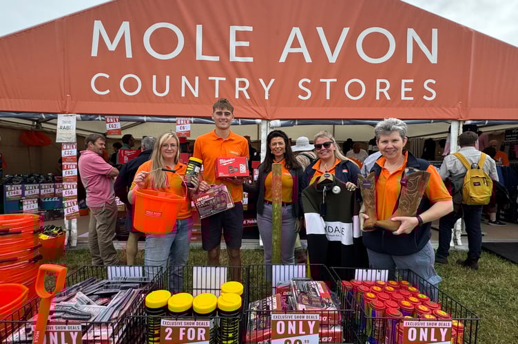 Mole Avon Country Stores had a well-visited stand alongside the main ring at the Mid Devon Show. AQ 7567