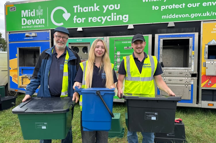 Mid Devon District Council recycling department promoted recycling at the Show. AQ 7584