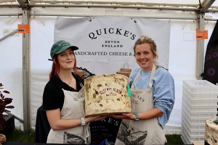 Quicke's cheeses of Newton St Cyres' stand proved popular