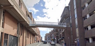 Exeter city centre footbridge could be removed