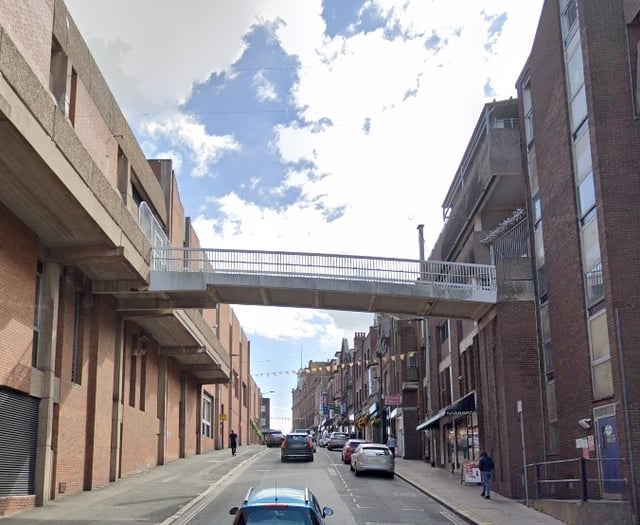 Exeter city centre footbridge could be removed
