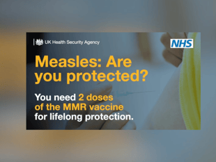 UKHSA urges measles vaccinations