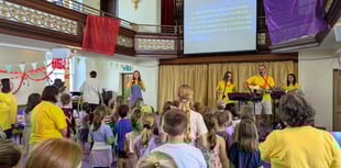 Holiday club fun at Crediton church