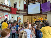 Holiday club fun at Crediton church