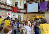 Holiday club fun at Crediton church