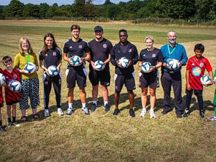 Young players try out new Bromhams Farm pitches
