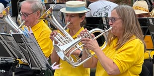 Town Square concert for Crediton Town Band

