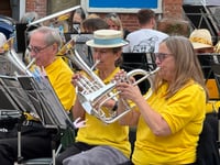 Town Square concert for Crediton Town Band
