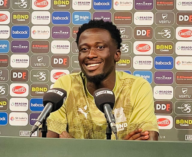 Wiredu cannot wait to get started with Argyle in League One