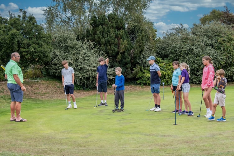 New members of the Downes Young Golf Academy.
