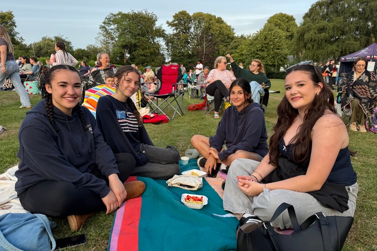 Ready to watch the film ‘Wicked’ in Newcombes Meadow. AQ 8414